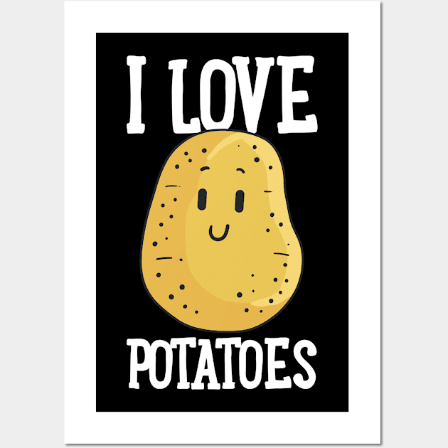 Potatoes Root Vegetable Kawaii Potato Lover Wall Art by CreativeGiftShop